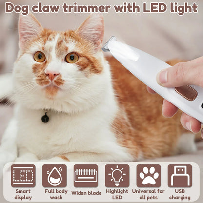 "LED Quiet Pet Nail Grinder